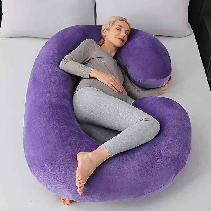 Vepine C-Shaped Support Pillow | Soft Contoured Design for Full-Body Relaxation