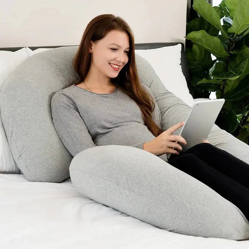 Vepine C-Shaped Support Pillow | Soft Contoured Design for Full-Body Relaxation