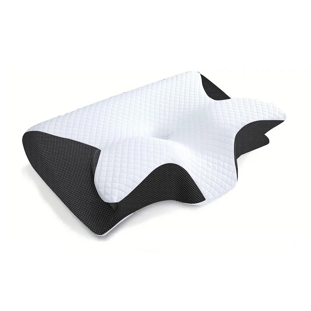 Cervical Pillow | Orthopedic Neck Support Pillow with Contoured Design | Pain Relief for Better Sleep