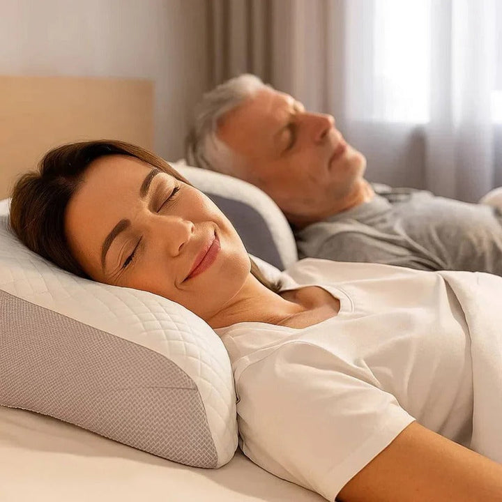 ComfortEase | Ergonomic Neck Support Pillow with Adaptive Foam for All Sleep Styles