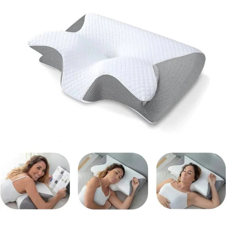 ComfortEase | Ergonomic Neck Support Pillow with Adaptive Foam for All Sleep Styles