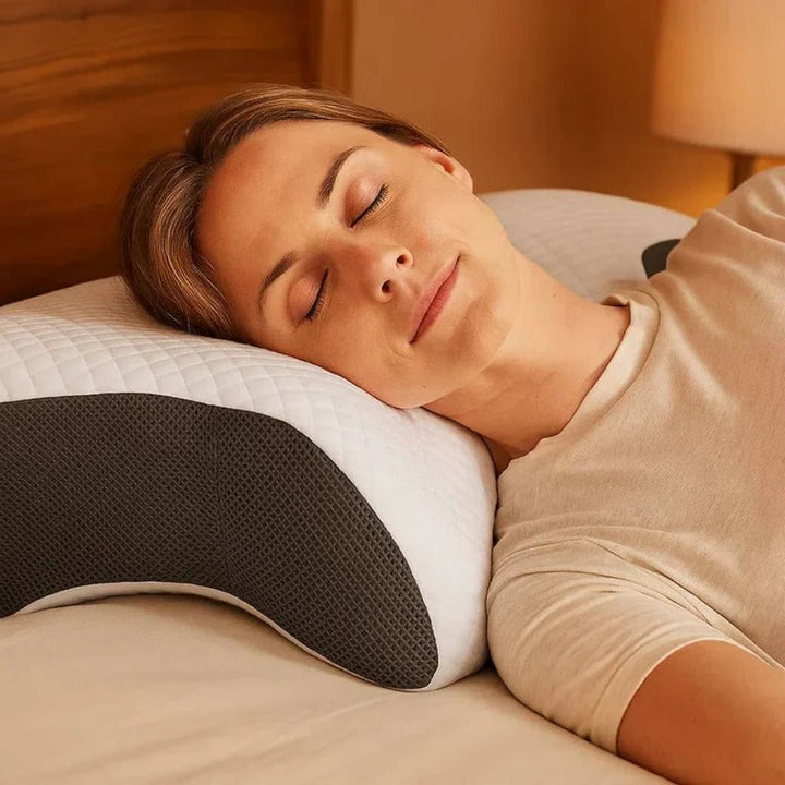 ComfortEase | Ergonomic Neck Support Pillow with Adaptive Foam for All Sleep Styles