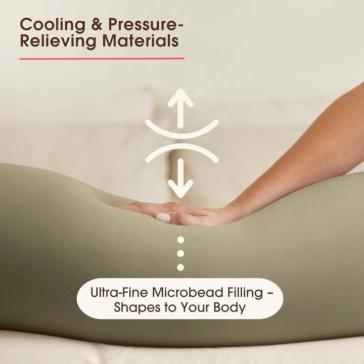 Vepine ComfortNest | Adjustable Full Body Pregnancy Pillow with Removable Cover | Ergonomic Support for Better Sleep