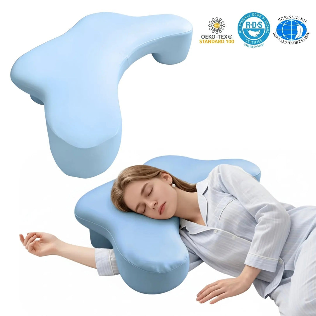 Vepine Comfort Haven | Backrest Pillow with Arms for Ultimate Support | Plush Design for Reading and Relaxing