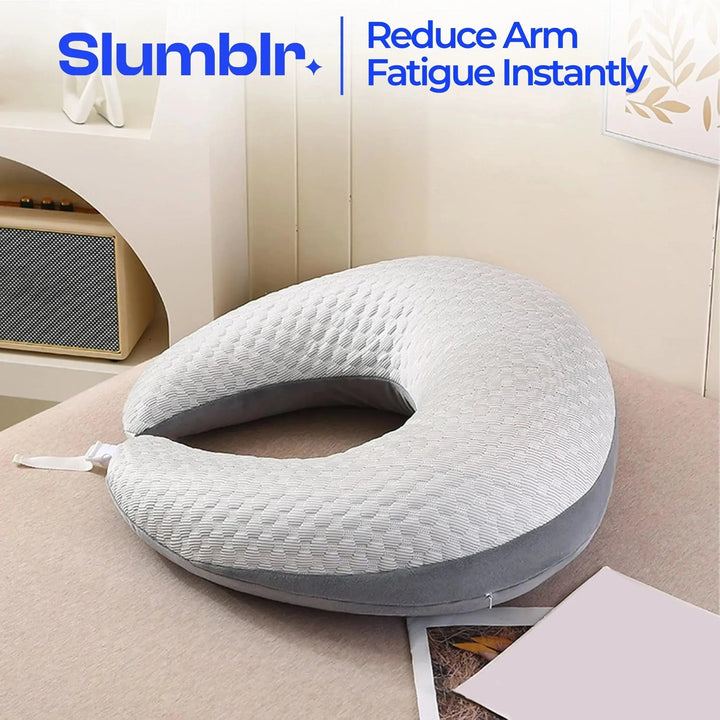 Vepine Comfort Haven | Reading Pillow with Arms for Ultimate Relaxation | U-Shape Design for Reading and Crafting