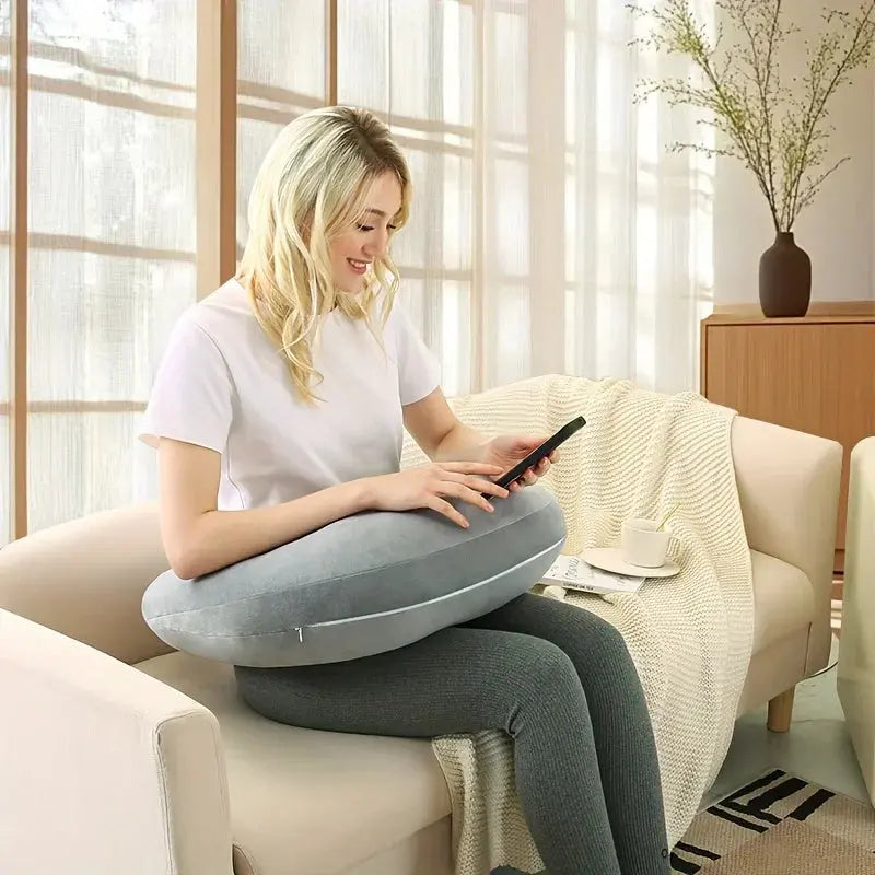 Vepine Comfort Haven | Reading Pillow with Arms for Ultimate Relaxation | U-Shape Design for Reading and Crafting