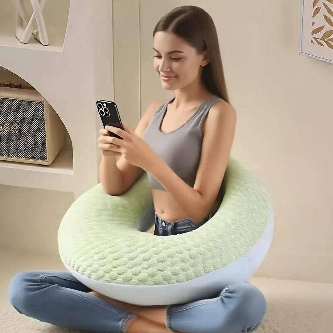 Vepine Comfort Haven | Reading Pillow with Arms for Ultimate Relaxation | U-Shape Design for Reading and Crafting