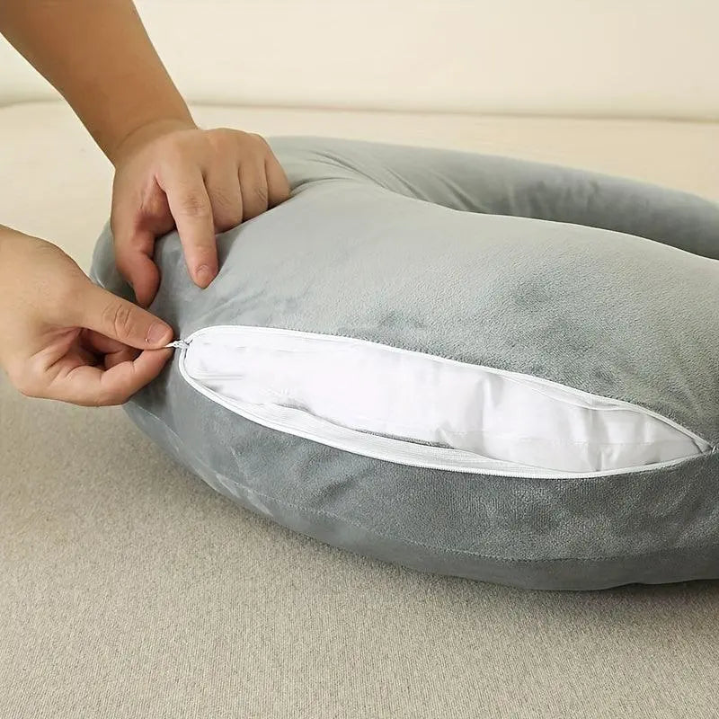Vepine Comfort Haven | Reading Pillow with Arms for Ultimate Relaxation | U-Shape Design for Reading and Crafting
