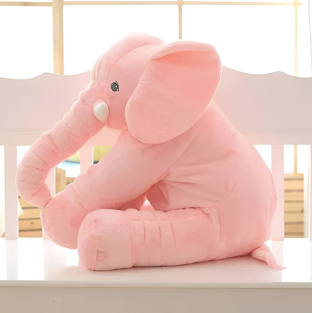 Cozy Elephant | Infant Cuddle Pillow with Supportive Backrest | Plush Comfort for Sleep and Play