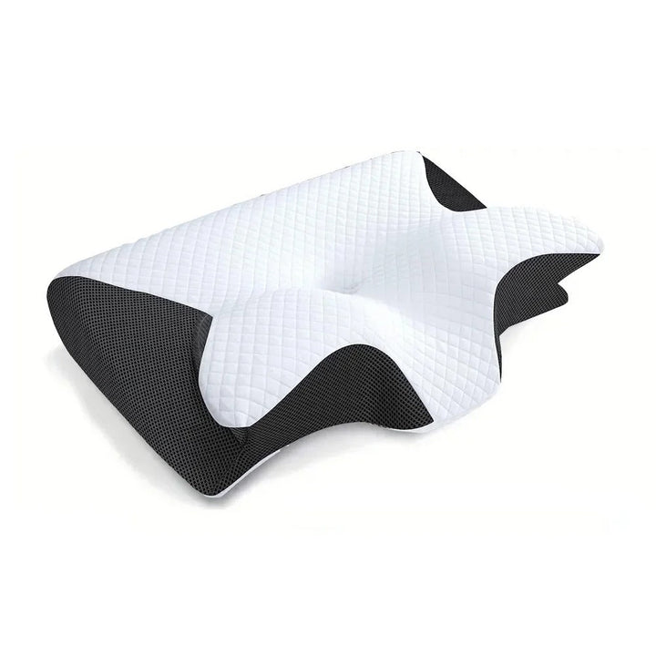 DreamAlign | Ergonomic Memory Foam Pillow with Contour Shape | Breathable Design for Neck Pain Relief