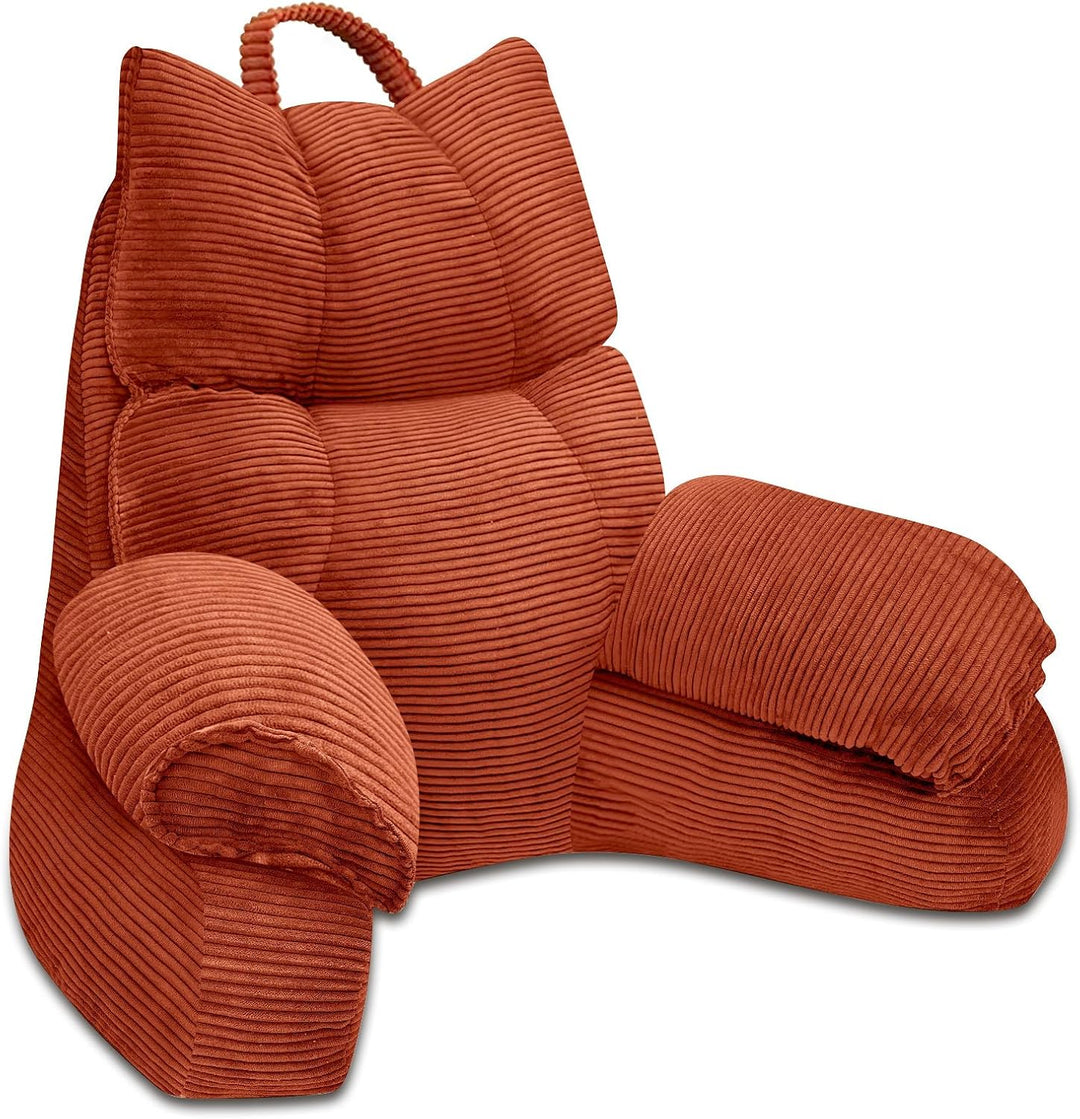 Lounge Comfort | Bed Pillow with Arm Support &amp; Memory Foam | Ideal for Reading and Gaming