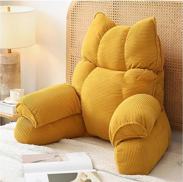 Lounge Comfort | Bed Pillow with Arm Support &amp; Memory Foam | Ideal for Reading and Gaming