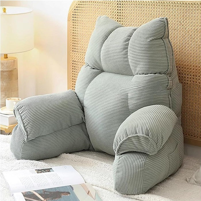 Lounge Comfort | Bed Pillow with Arm Support &amp; Memory Foam | Ideal for Reading and Gaming