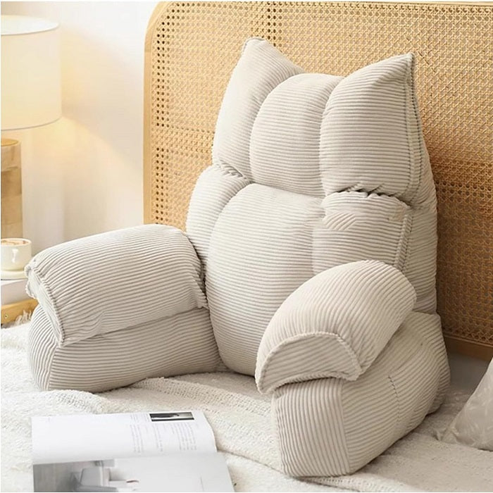 Lounge Comfort | Bed Pillow with Arm Support &amp; Memory Foam | Ideal for Reading and Gaming