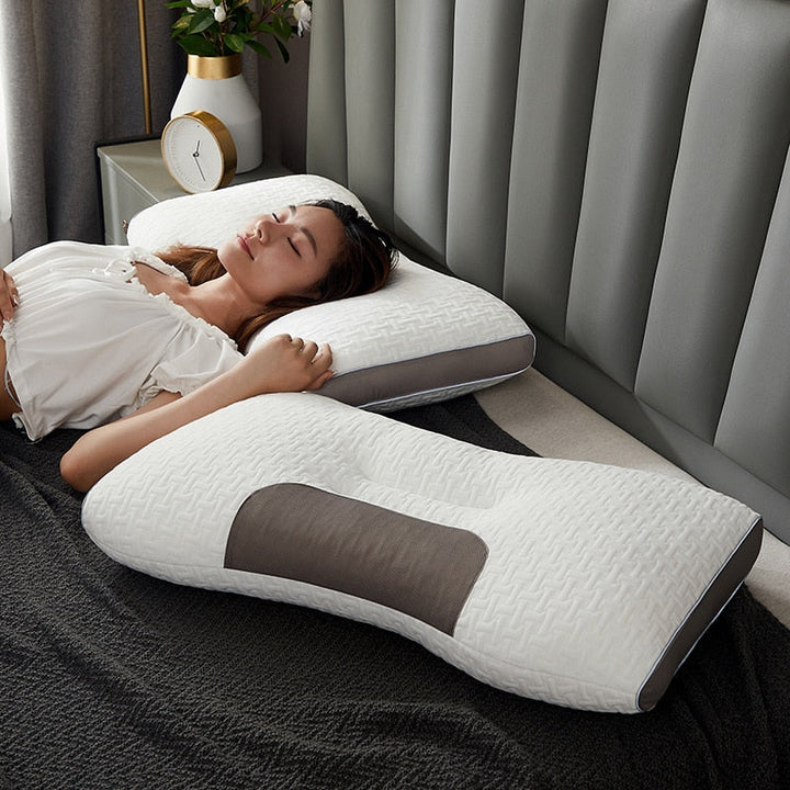 Pack of 2 - Hybrid Pillow For Back &amp; Side Sleepers - Neck Support Pillow