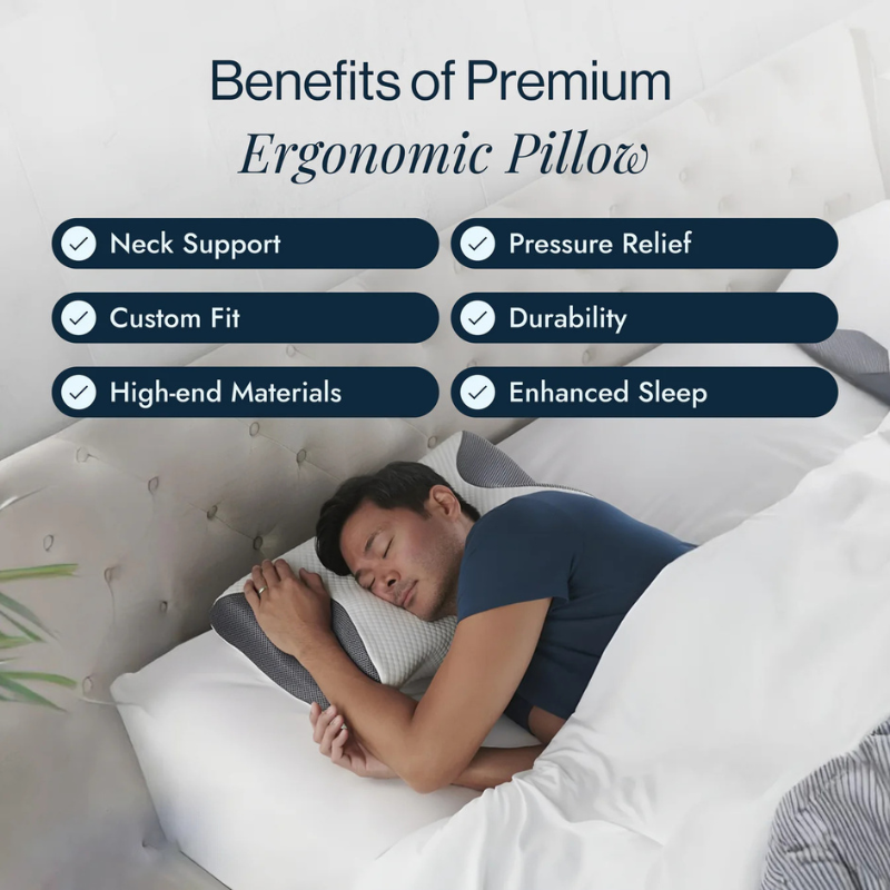 Cervical Memory Foam Pillow – Restorative Sleep Without Pain