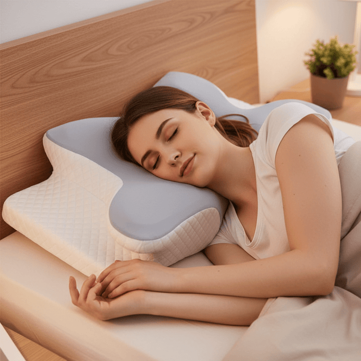 GESUNDPUR PILLOW - Orthopaedic memory foam pillow for neck &amp; shoulder pain relief