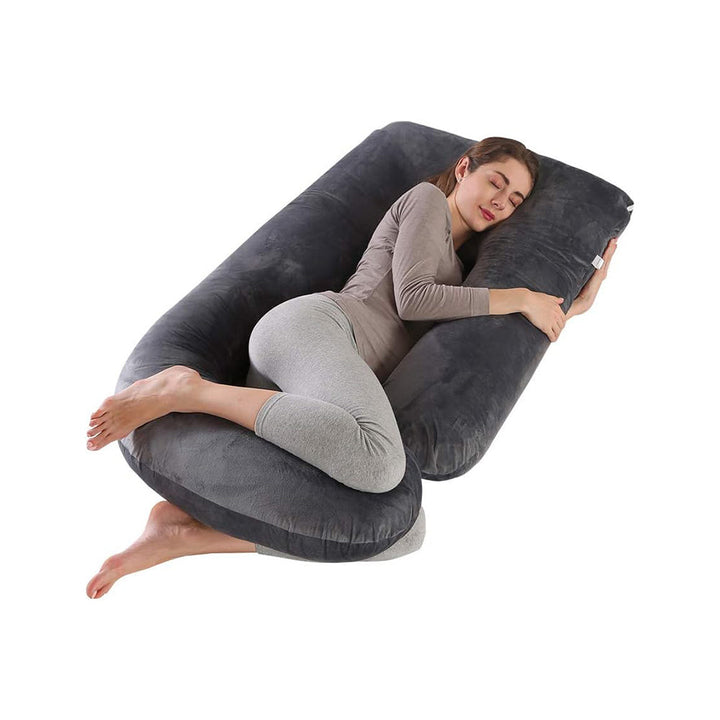 U-Shaped Pregnancy Pillow – Full Body Support for Back, Belly, and Shoulders