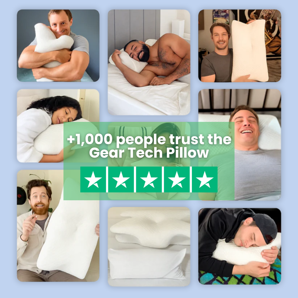 Wearclo | Ergonomic Sleep Support Pillow | Neck &amp; Head Alignment | Memory Foam