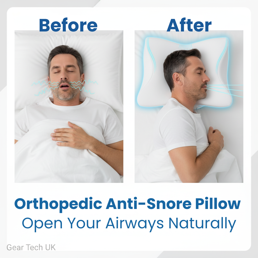 Wearclo | Ergonomic Sleep Support Pillow | Neck &amp; Head Alignment | Memory Foam