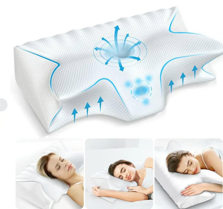 Wearclo | Ergonomic Contoured Pillow for Neck Pain Relief